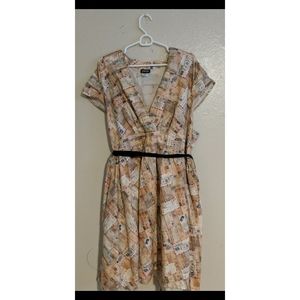 4X Retrolicious postage dress w/ pockets
